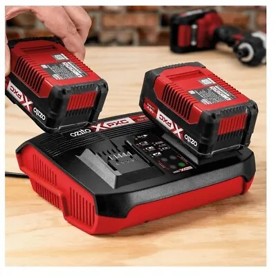 Ozito 18V PXC Power X Change Dual Port Twin Battery Fast Charger • $79