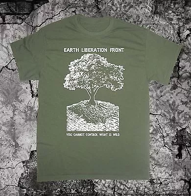 Earth Liberation Front T Shirt First Rights Animal Human ELF ALF Anarchy Vegan • $19.99