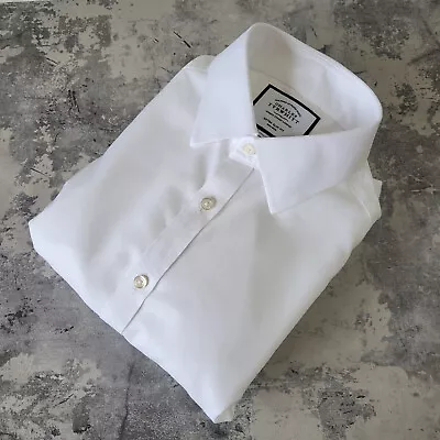 Charles Tyrwhitt Mens White 15.5  Extra Slim Fit Shirt French Cuff 33  Sleeve • £21.95