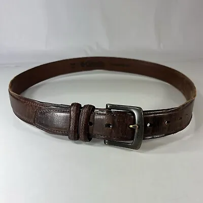 Columbia Brown Genuine Leather Work Belt - Men's Size 40/100 • $12.60