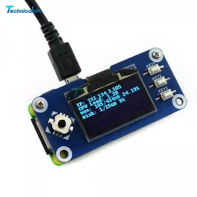 1.3  OLED 128x64 Hat Expansion Board For Raspberry Pi 2B/3B/Zero/Zero W SPI/I2C • $13.76