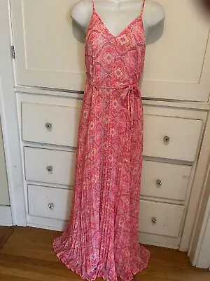 Victorias Secret Paisley Pleated Maxi Sleeveless Sun Dress • $10