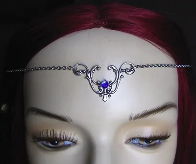 Silver Renaissance Medieval Elf Elven Circlet Crown Headpiece Headdress Jewelry • $21.99