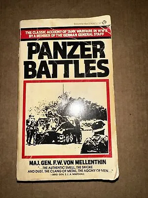 Panzer Battles By Major General F. W. Von Mellenthin MB1 • $1.98