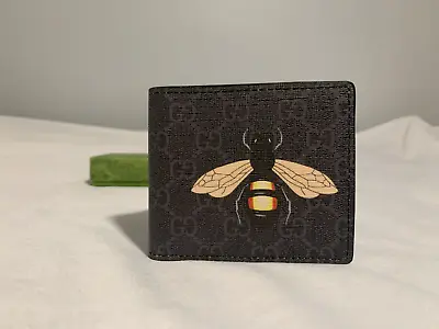 Mens Gucci Wallet Bifold GG Supreme Bee Print (Pre-Owned / Use) • $117