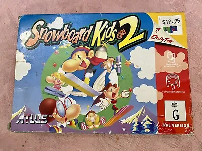 Snowboard Kids 2 PAL Nintendo 64 Boxed Game Complete • $2690