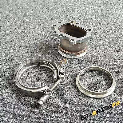 Turbo T25 T28 GT25 GT28 8 Bolt To 3  Inch V-Band Turbine Flange Clamp Adapter • $61.10