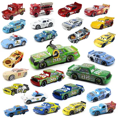 Disney Pixar Cars No.86 No.51 Dinoco Chick Hicks Diecast Toy Model Car Boy Gifts • $8.89