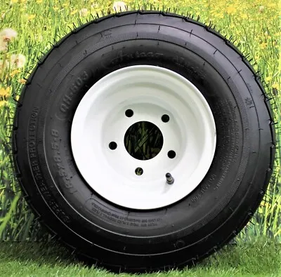 Antego 5-hole 8  X 7  White Trailer Wheel & Tire 215/60-8 (18.5x8.50-8) Single • $84.99