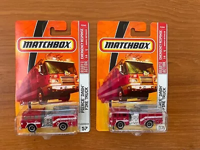 Matchbox Qty 2 Carded Pierce Fire Engines New San Diego • $4