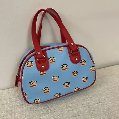 Vintage Tote Paul Frank Monkey Face Collectible Red & Blue (10.5x7x4 Inches) • $19.99