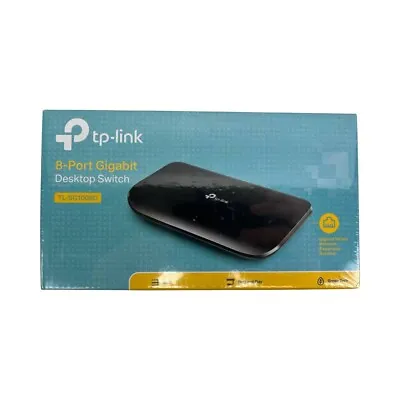TP-LINK 8 Port Gigabit Network Desktop Ethernet Switch 1000Mbps - TL-SG1008D • $21.24