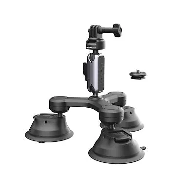 360° Universal Three-arm Suction Cup Car Holder Mount For Gopro 12 Action 4 3 • £69.59