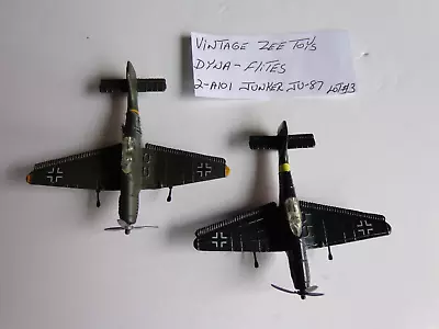 Vintage Zee Toys Dyna Flites 2 - A-101 Junker JU-87 Diecast Air Planes Lot #3 • $19.50