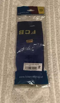 FC Barcelona Socks Medias Portero Barca Blue 100% Acrylic NWT • $9.99