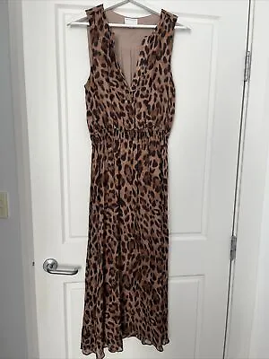 $23.20 • Buy Witchery Leopard Maxi Dress Size 8
