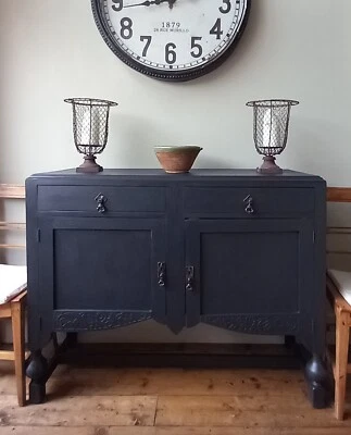 £129 • Buy Vintage Painted Farrow & Ball Oak Sideboard ,hall Table, Dresser