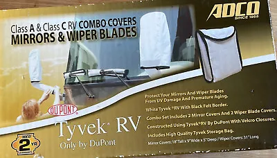$30 • Buy ADCO Products - Tyvek RV Side Mirror And Windshield Wiper Covers - AD2478