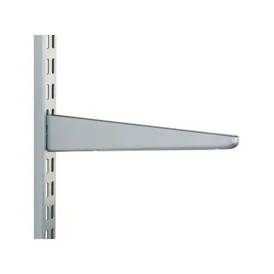 Twin Slot Shelving SILVER Uprights Brackets Adjustable Wall Shelf System Modular • £2.22
