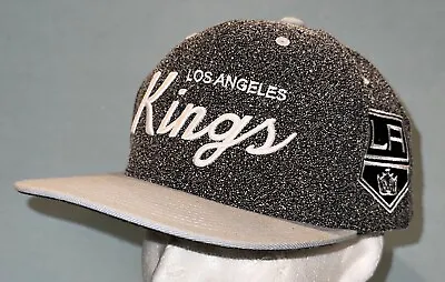 Mitchell & Ness Los Angeles LA Kings Retro Script Logo SnapBack Hat Grey • $24.99