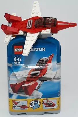 Lego Basic Model Airport Creator Red & White Mini Jet 3 In 1 Set 6741 Complete • $9.99