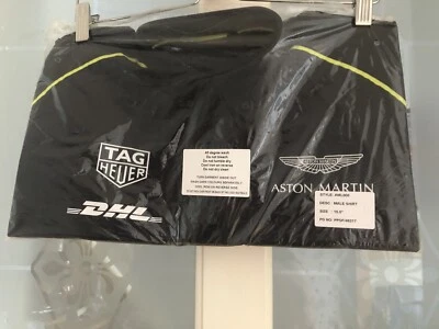 £12 • Buy BNWT Aston Martin Black Short Sleeved Cotton Shirt Collar 15.5” 