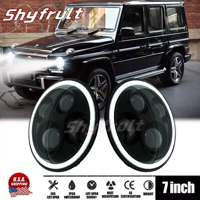 7 Inch BLACK ABS Material Headlight For 02-06 Mercedes Benz W463 G Class Wagon++ • $75.88