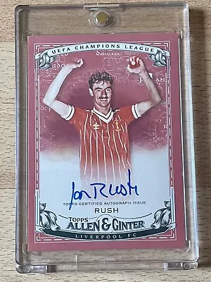 Topps UEFA Club Competitions 2023 2024 Allen & Ginter Ian Rush On Card Auto /5 • £132