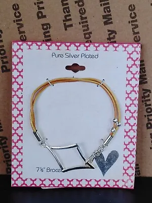 NOS Girls Bracelet Pure Silver Plated 7.5  By JC Penny's • $8.50