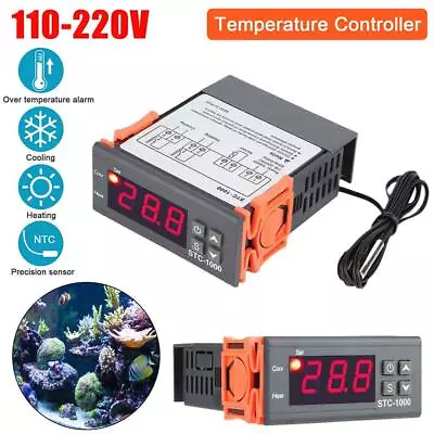 STC 1000 12V 24V 220V Digital Temperature Controller Thermostat G1W0 • $13.32