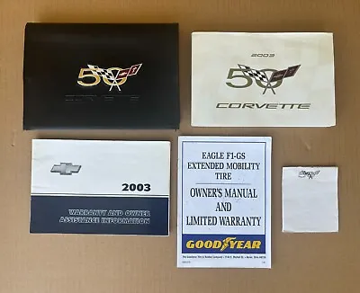 2003 C5 Corvette Owners Manual 50th Anniversary Case Original Factory OEM GM 03 • $174.97