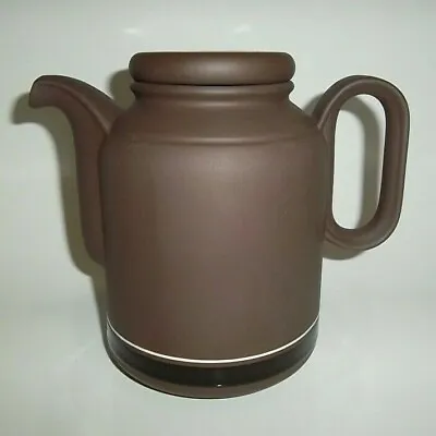 HORNSEA POTTERY ENGLAND ORIGINAL VINTAGE 1970s / 1980s CONTRAST COFFEE / TEA POT • £19.99