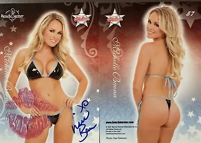 2007 Benchwarmer Card Michelle Baena All Star Kiss Print & Signed Free Shipping • $15