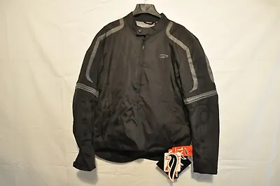 Fulmer 503 Sonic Men's Textile Jacket (X-LargeMatte Black/Gray Accents) (#0004) • $89.99