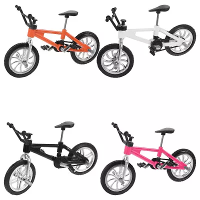  4 Pcs Bike Cake Topper Finger Racing Bicycle Mini Car Model • £11.25