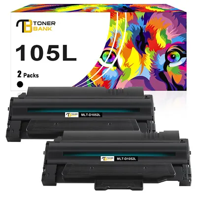 2 Toner Compatible For Samsung MLT-D1052L ML1910 ML1915 2525 2525W SCX4600 4623F • £22.99