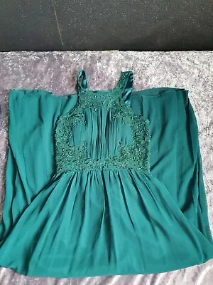 Quiz Maxi Dress  Green Size 14uk • £10