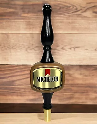 NOS New Old Stock Vintage 1980s MICHELOB Wood Beer Tap Handle 13” Pub Style Wood • $49.95