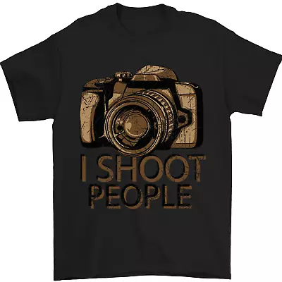 Photography I Shoot People Photographer Mens T-Shirt 100% Cotton • $13.03