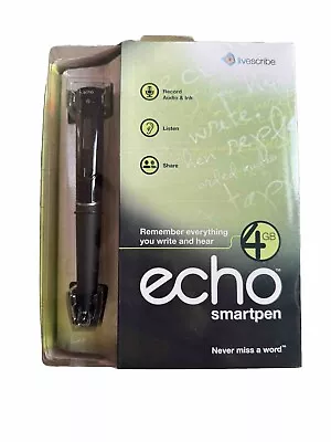 Echo Smartpen 4GB Complete In Original Box Livescribe Brand New • $40