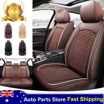 Leather Seat Covers Full Set Universal For Holden Great Wall 2/5-Seat Front Rear • $100.70