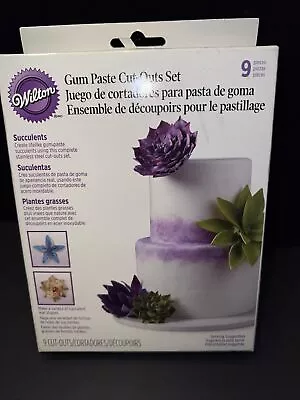 NIB Wilton Gum Paste Succulents Cut-Outs Set 9 Pc • $7.95