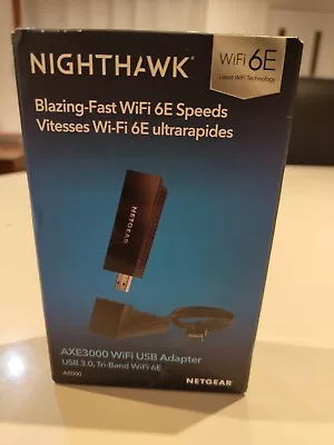 Netgear Nighthawk AXE3000 WiFi 6E USB 3.0 Adapter (A8000) NEW 2Yr WRTY $82 ONLY • $99