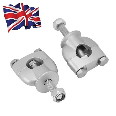 22mm 7/8  Handlebar Riser Mount Clamps For Dirt Bike Motorcycle Handle Bar • £8.99