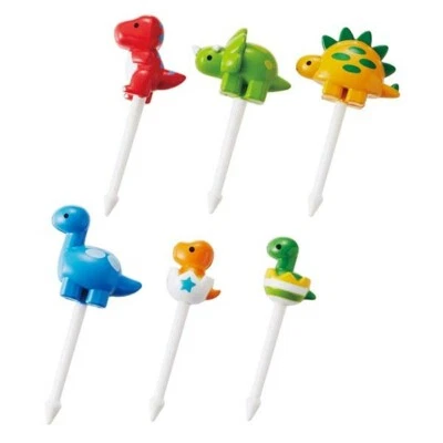 $12.89 • Buy TORUNE Food Picks Dinosaur 6pk Kids Lunch Box BentoBox Cake Decoration AU Seller