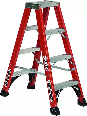 Louisville Ladder 4-Feet Fiberglass Twin Front Ladder 375-Pound Load Capacity • $268.32