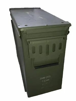 USGI 20mm AMMO CAN M548 1500 ROUNDS 7.62 METAL LARGE AMMO CAN EXCELLENT • $27.98