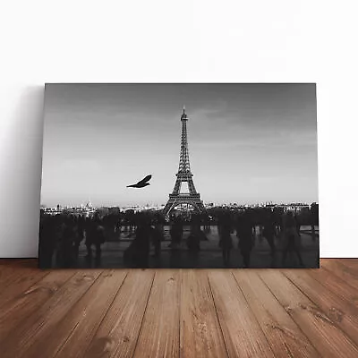 Paris Eiffel Tower And Bird Canvas Wall Art Print Framed Picture Home Decor • $37.83