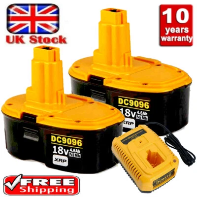 £19.49 • Buy 18Volt DC9096-2 For DeWALT 18V XRP Battery DC9098 DW9096 DW9095 DW9099 / Charger