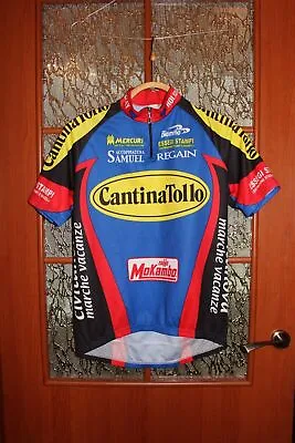 Vintage Cantina Tollo Biemme F.Moser Mokambo Cycling Jersey Shirt -  Size 3 .ALY • $38